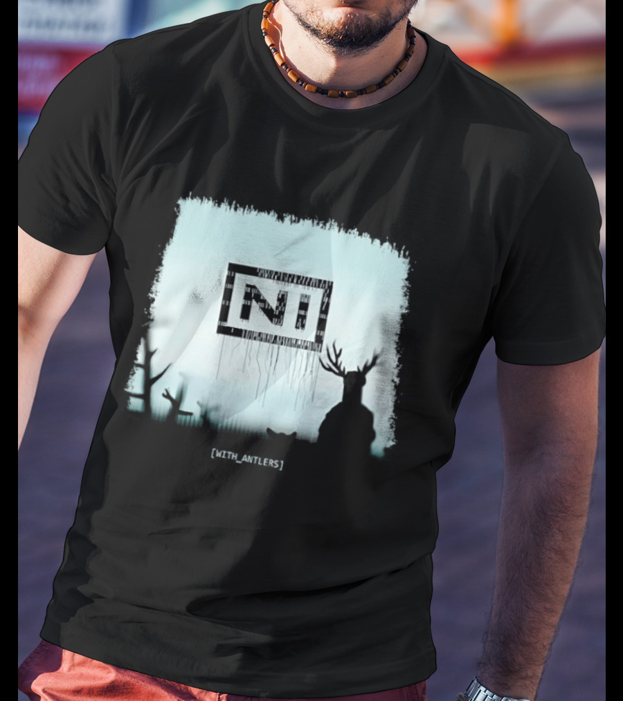 Nine Inch Nails NIN Deer Shadow With Antlers T-Shirt