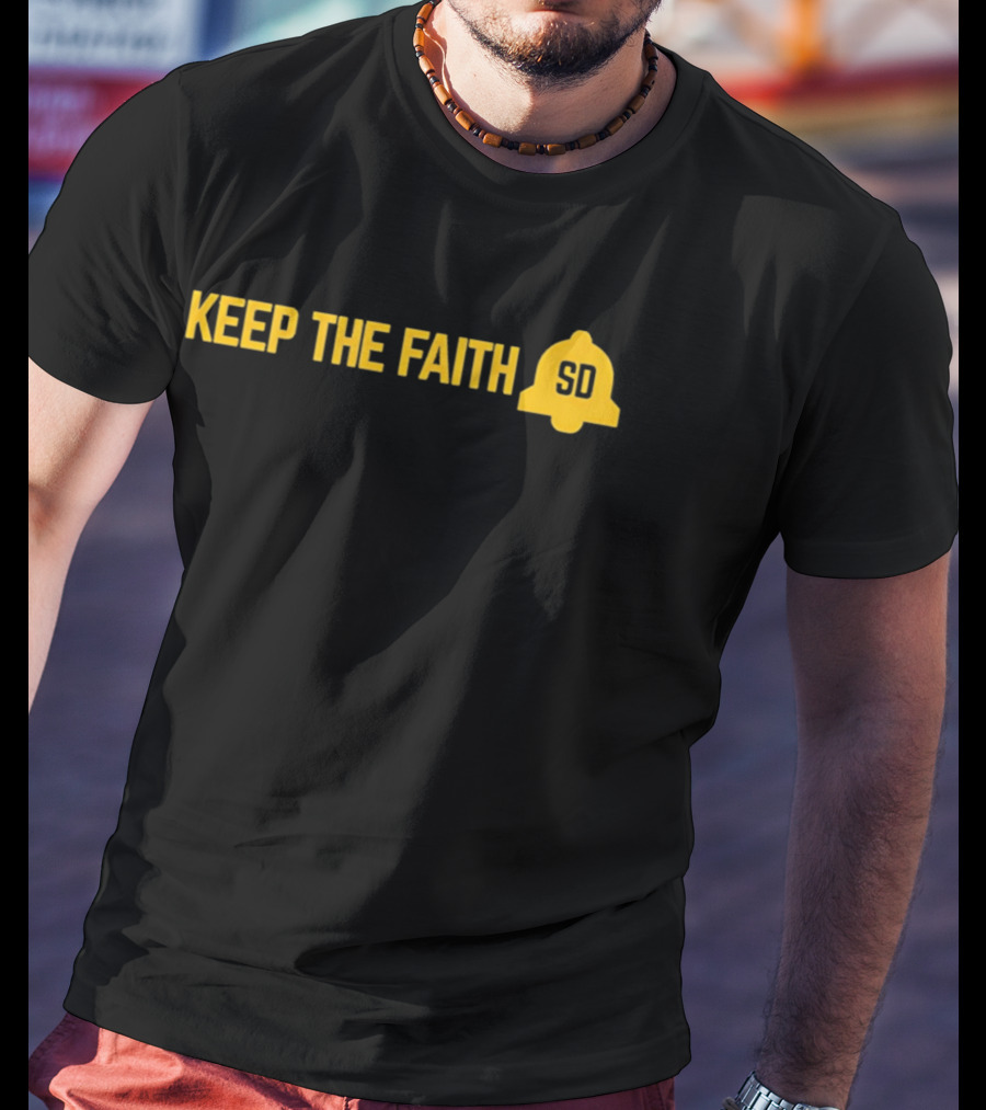 Keep The Faith SD Baseball Gods Smile Peter Seidler T-Shirt