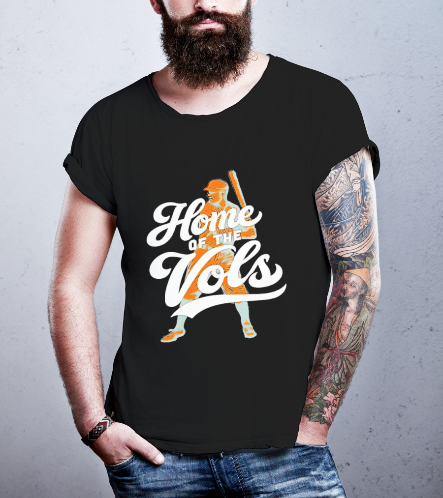 Home Of The Vols Baseball Player T-Shirt