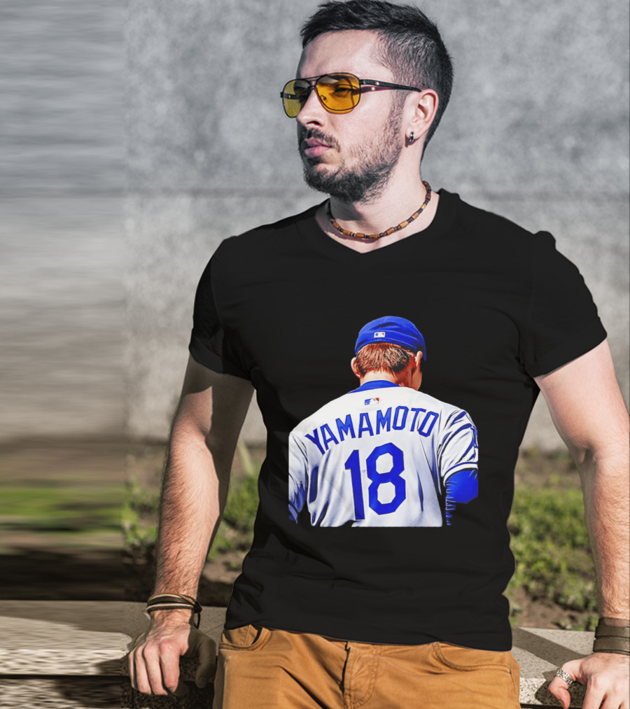 Yamamoto 18 Los Angeles Dodgers Baseball Jersey T-Shirt