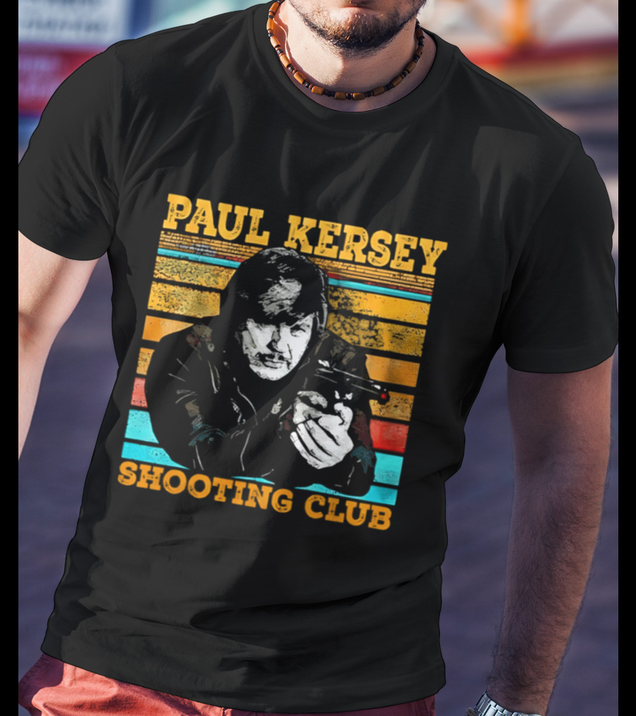 Paul Kersey Shooting Club Retro Style Gunman T-Shirt