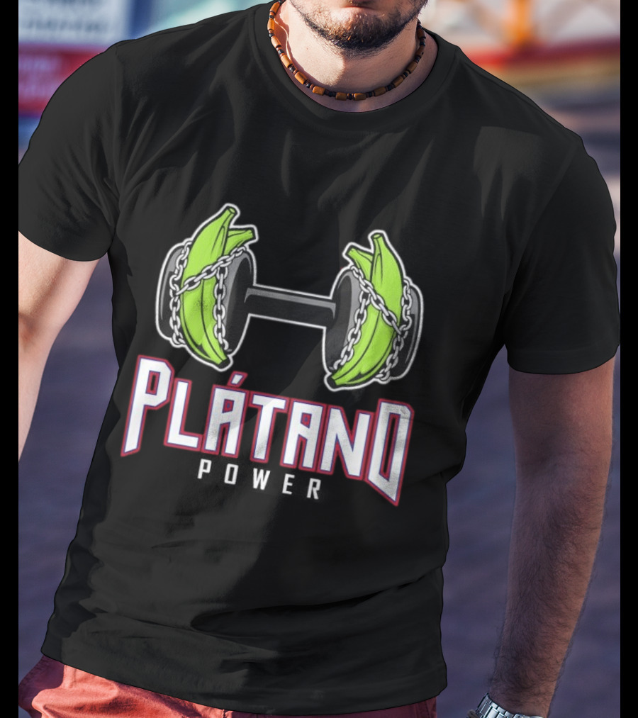 Plátano Dumbbell Power Fitness Strengthener T-Shirt