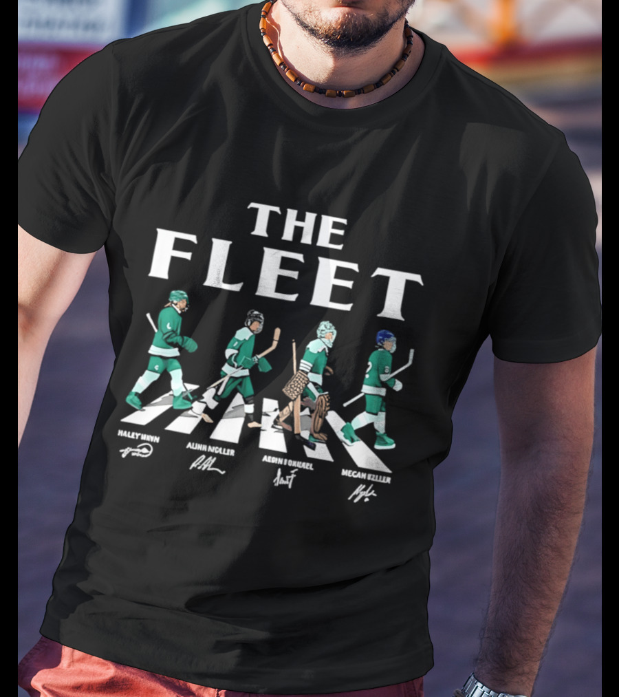 The Fleet Abbey Road Hockey Players PWHL Boston Women's Team T-Shirt