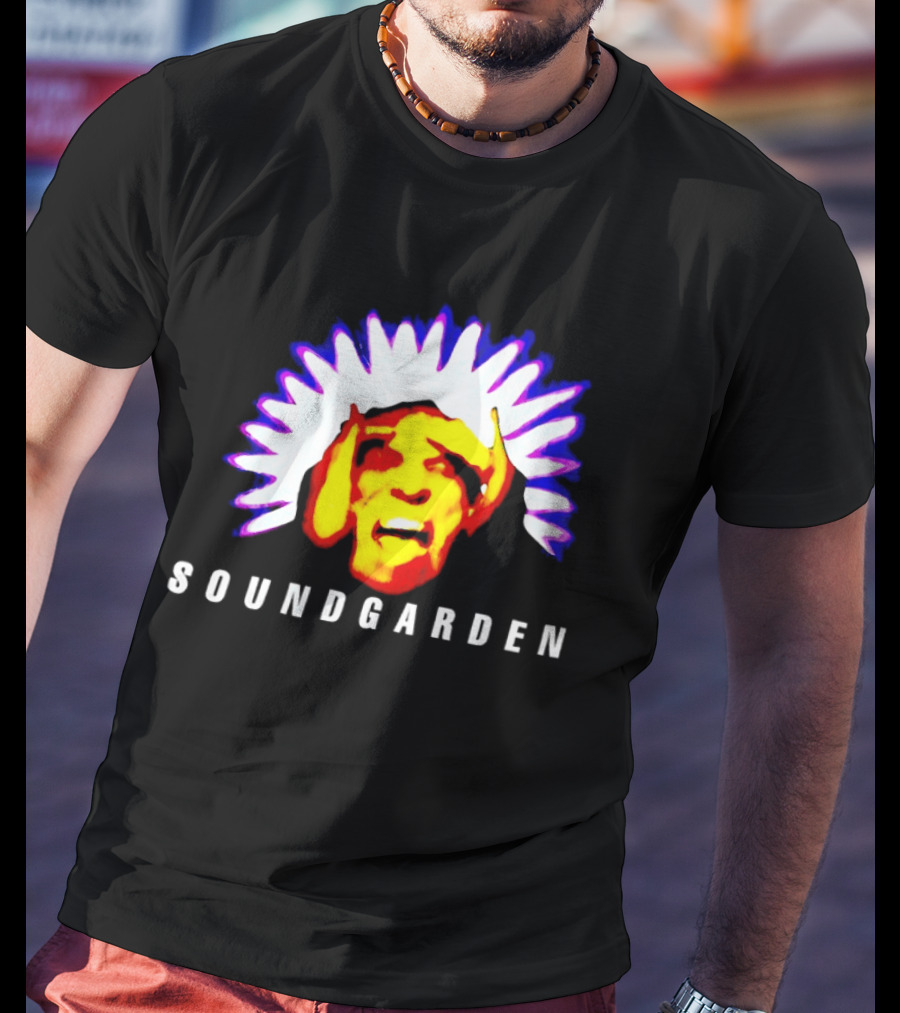 Soundgarden Black Hole Sun Surreal Face Psychedelic T-Shirt