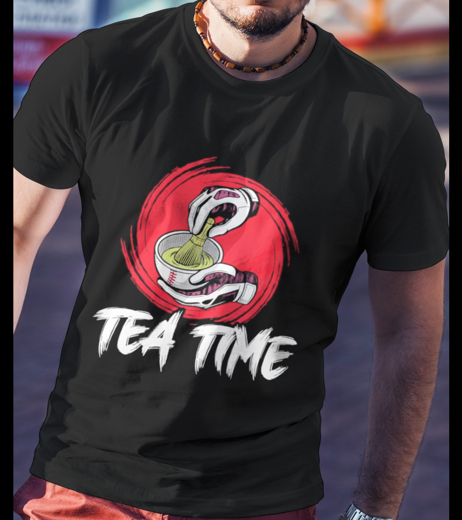 Tea Time Baseball Pouring Sports Fusion T-Shirt