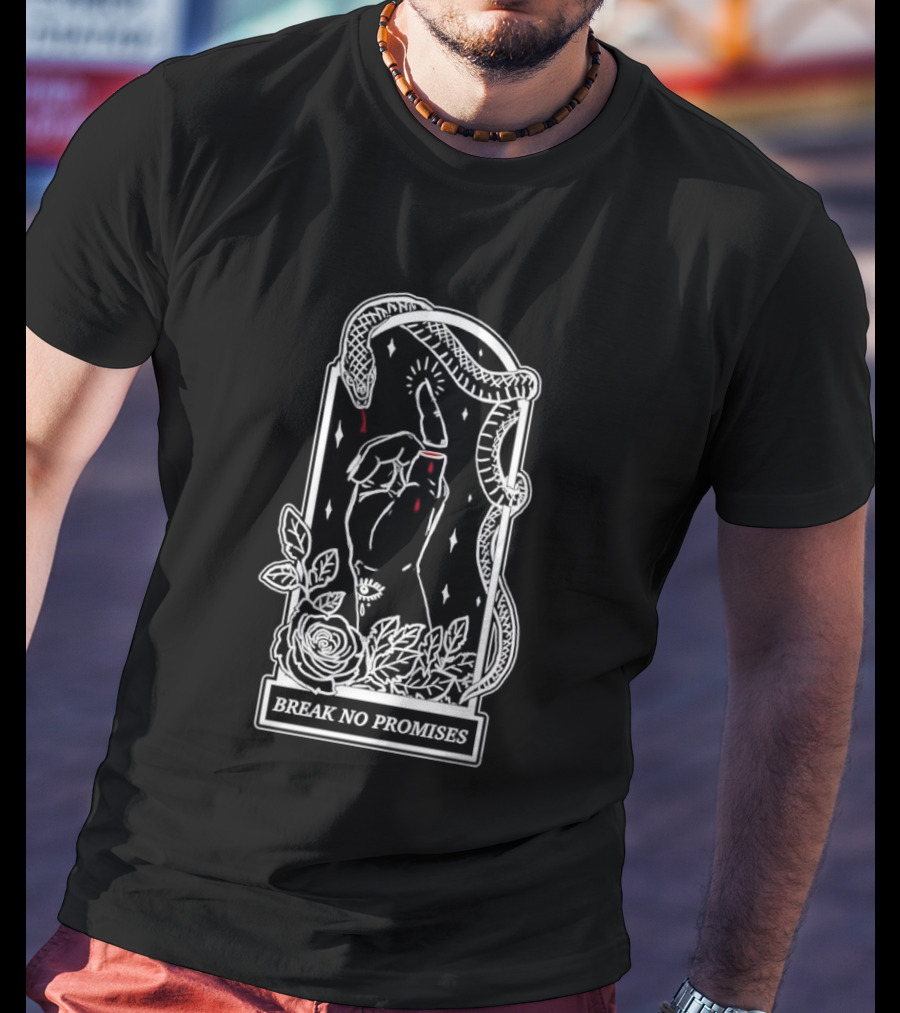 Break No Promises Snake Finger Roses T-Shirt