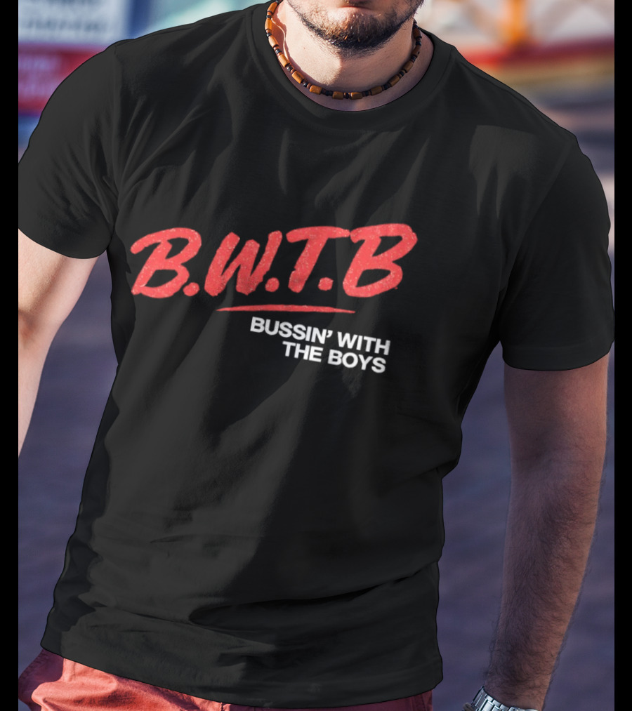 BWTB Bussin' With The Boys Retro Red T-Shirt