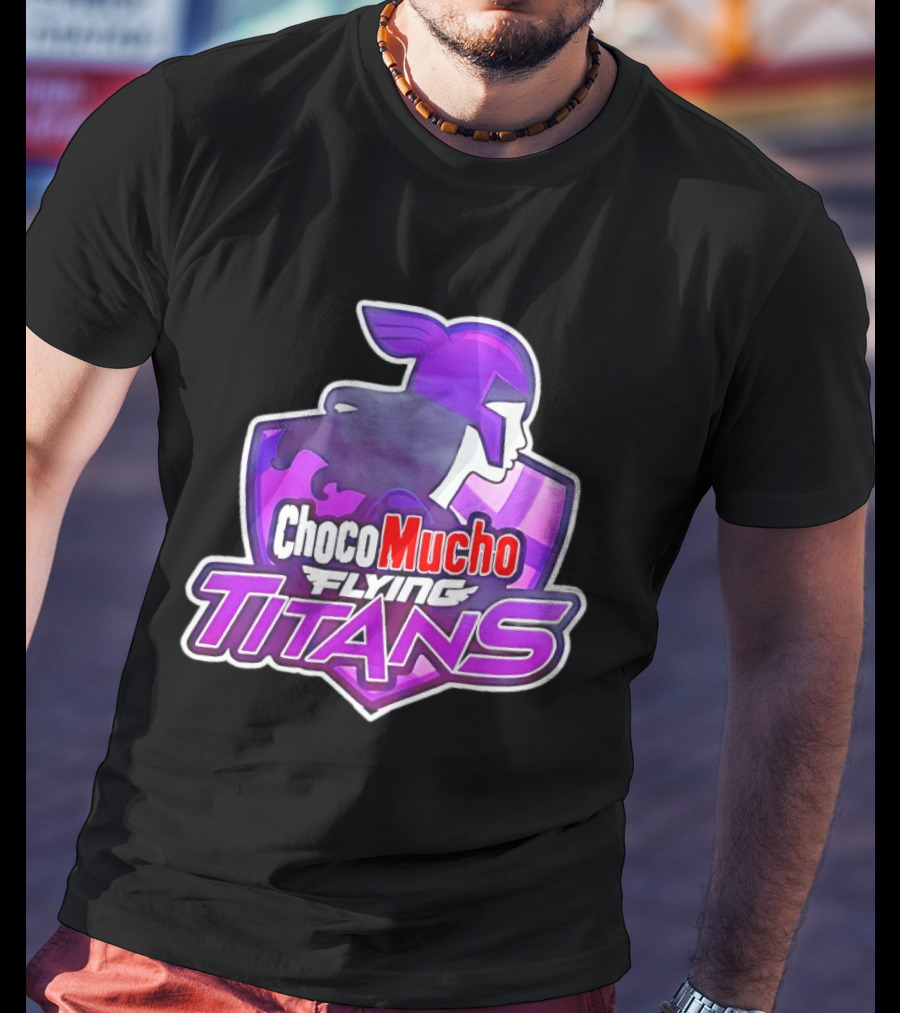 Choco Mucho Flying Titans Purple Shield T-Shirt