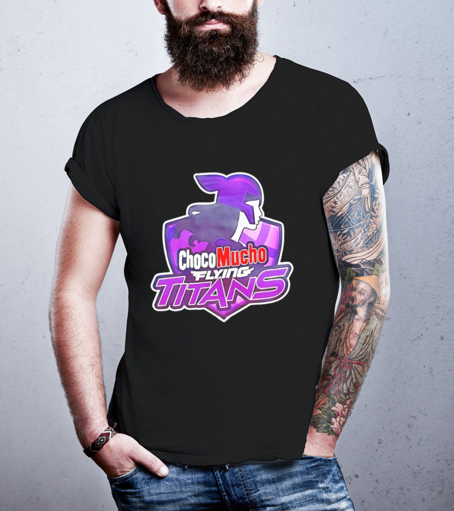 Choco Mucho Flying Titans Purple Shield T-Shirt