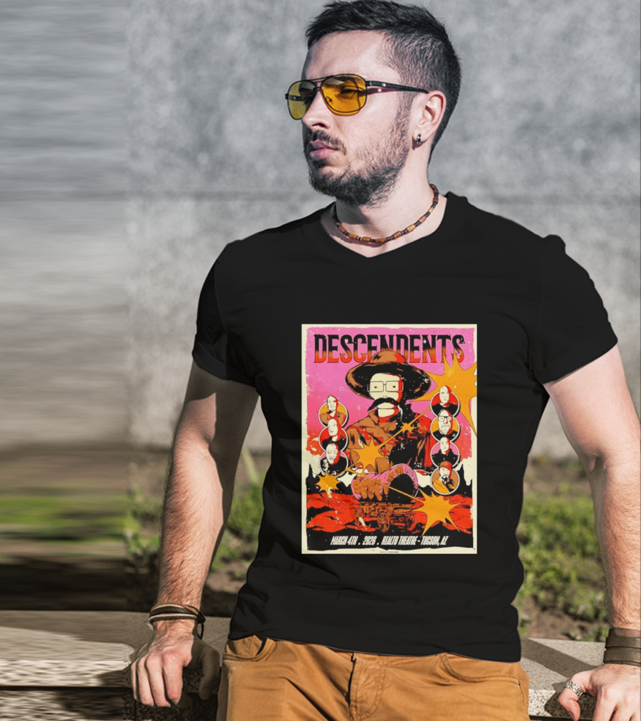 Descendents Live March 4 2026 At Rialto Theatre Tucson Arizona Concert Event T-Shirt