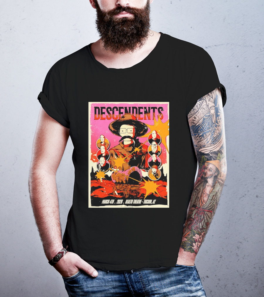 Descendents Live March 4 2026 At Rialto Theatre Tucson Arizona Concert Event T-Shirt