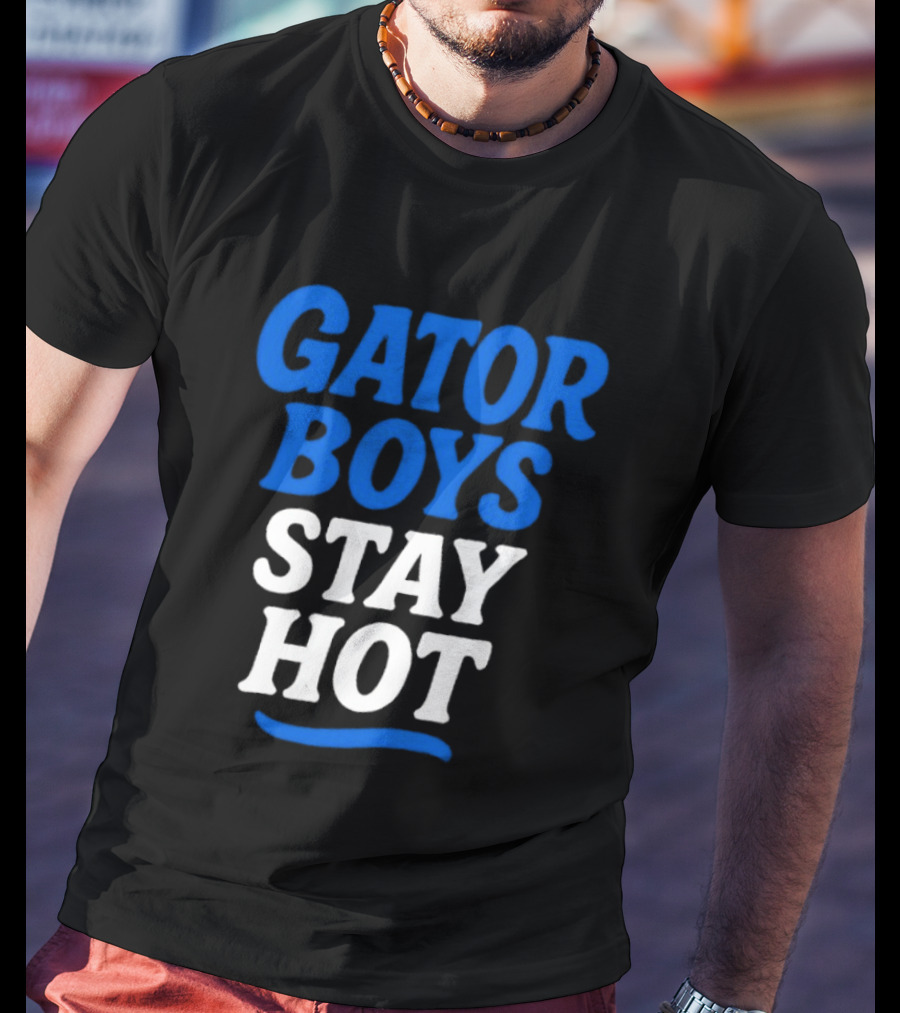 Florida Gator Boys Stay Hot Blue And White T-Shirt