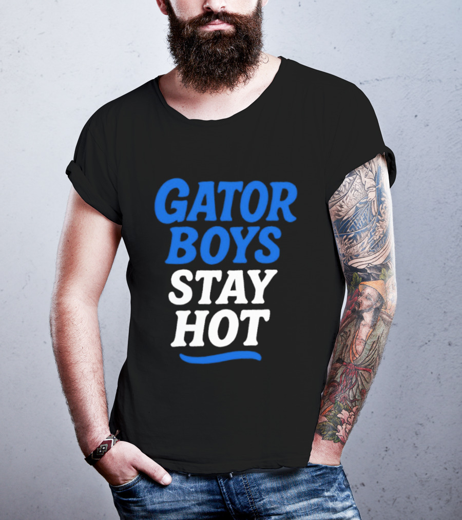 Florida Gator Boys Stay Hot Blue And White T-Shirt