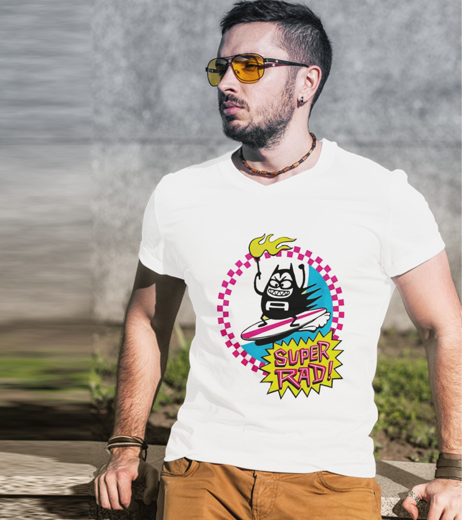 Aquabats Surfing Super Rad Flame Animated T-Shirt