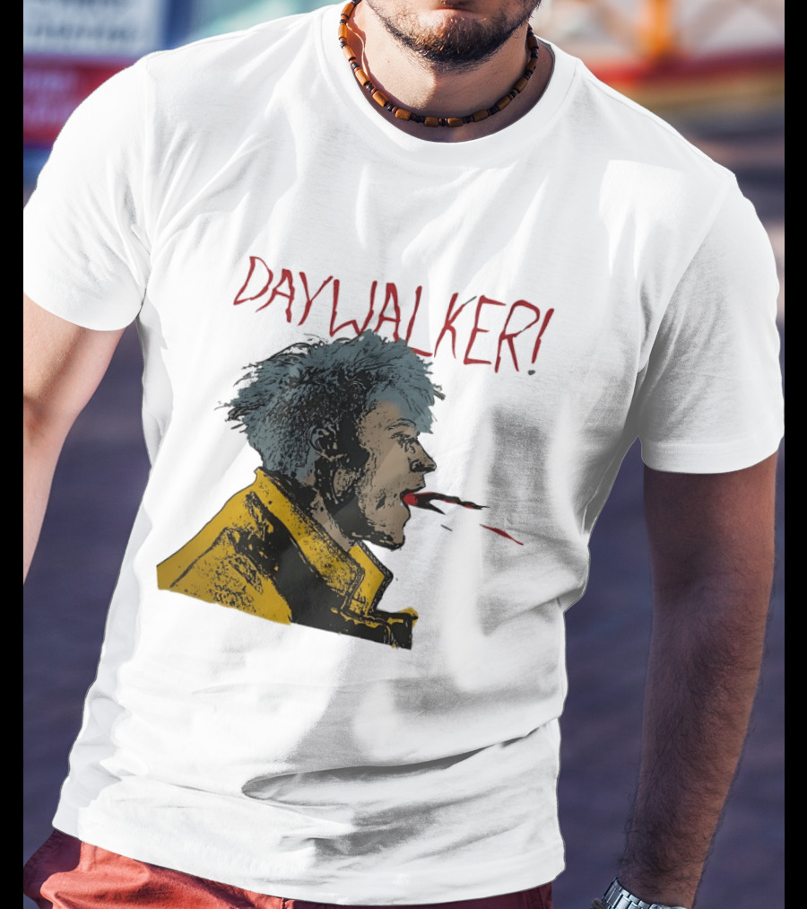 Machine Gun Kelly Daywalker Illustration With Character And Yellow Jacket T-Shirt