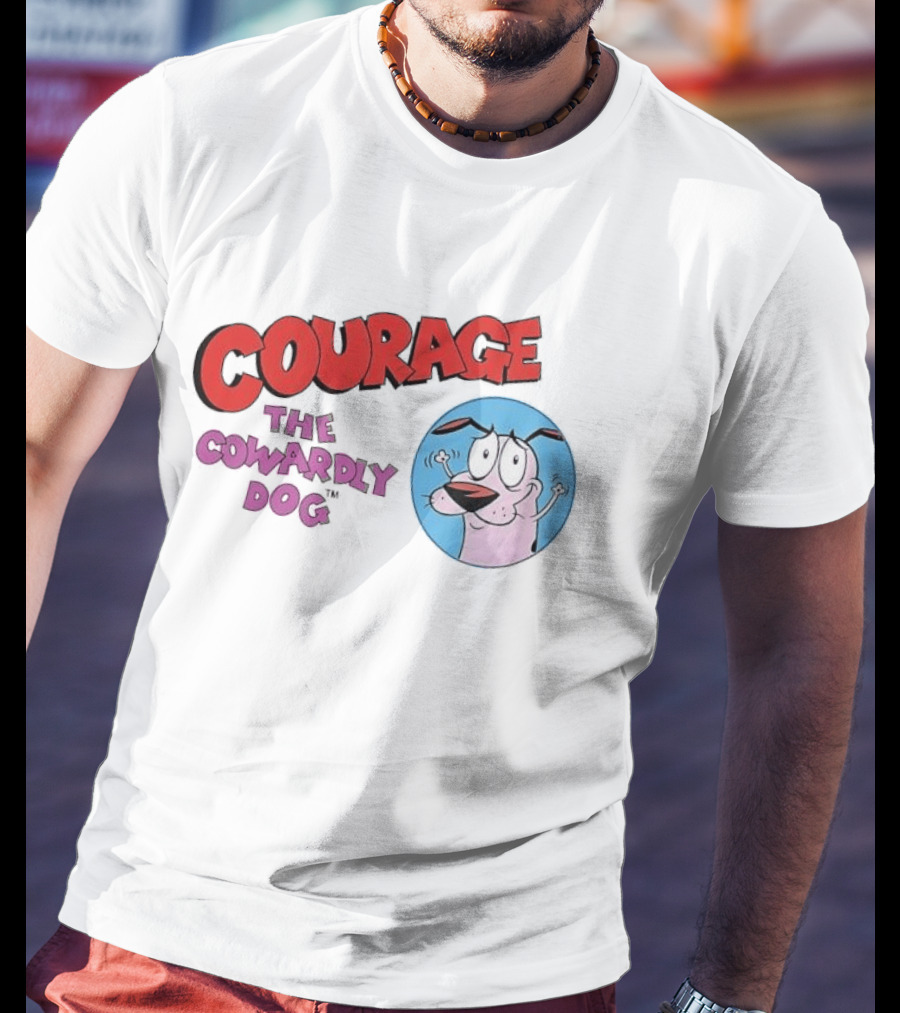 Courage The Cowardly Dog Cartoon Classic Animation T-Shirt