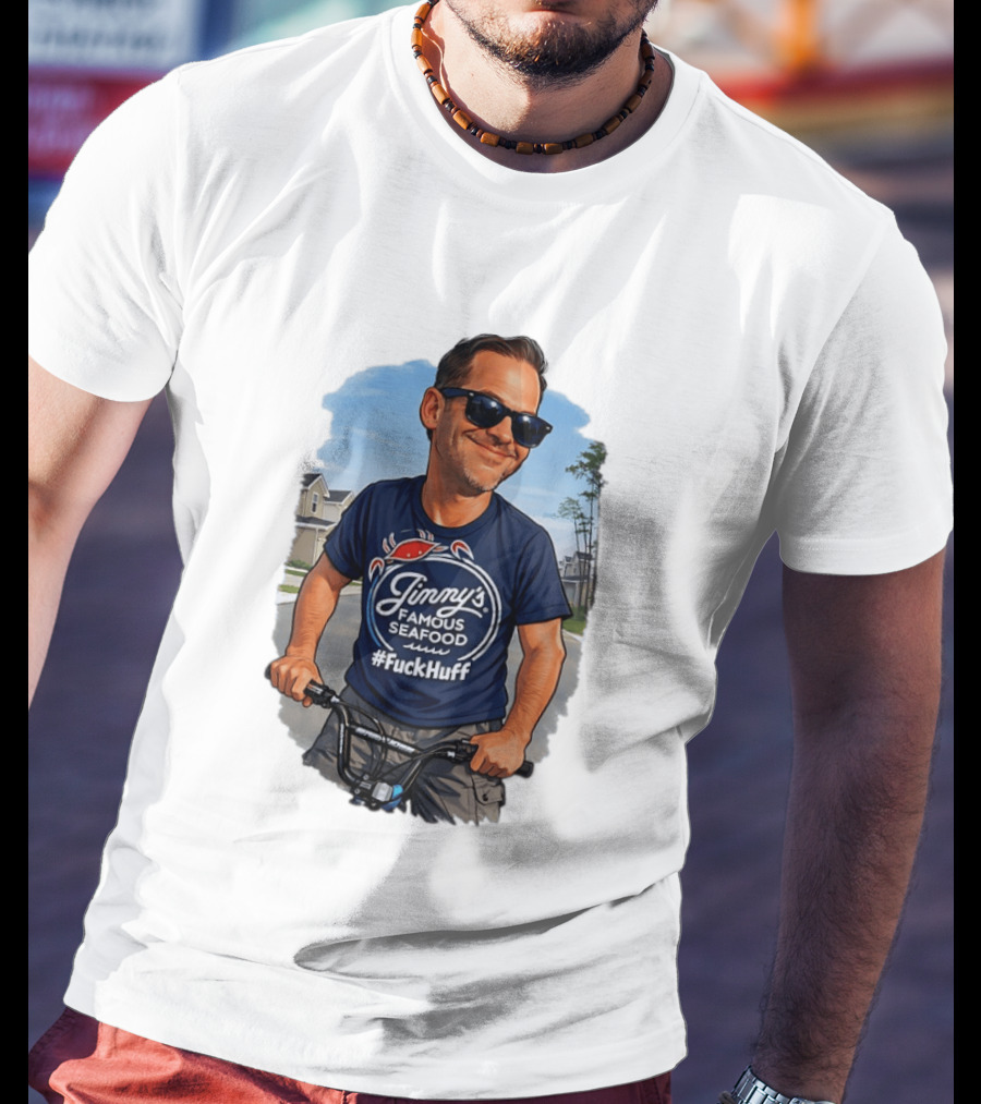 Jinny's Famous Seafood #FckHuff Bold Catchy Phrase T-Shirt