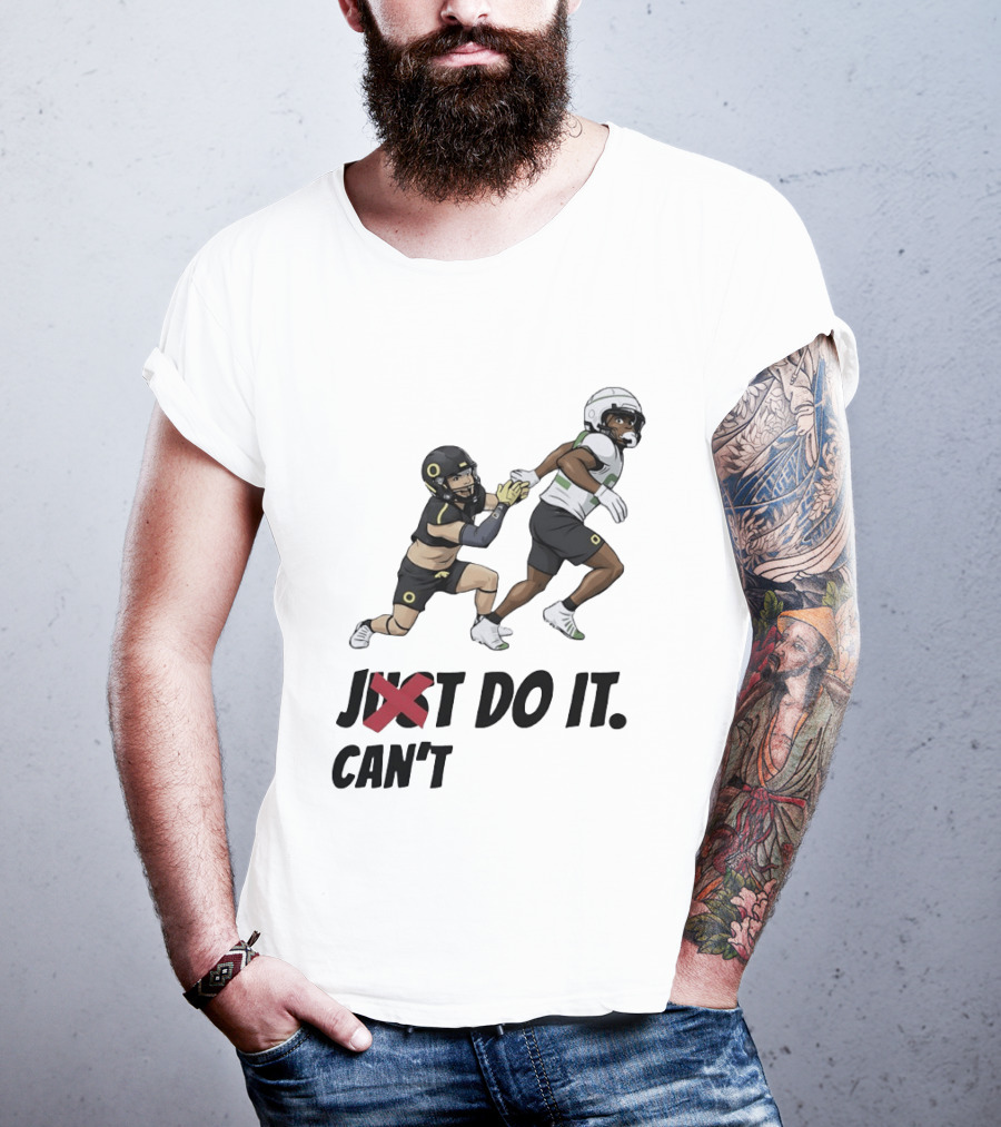 Just Can't Do It Football Players Chase In Action T-Shirt