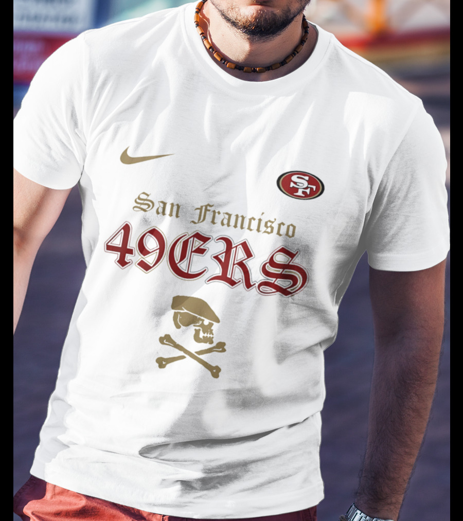 San Francisco 49ers Dropkick Murphys Skull Nike SF 49ers T-Shirt