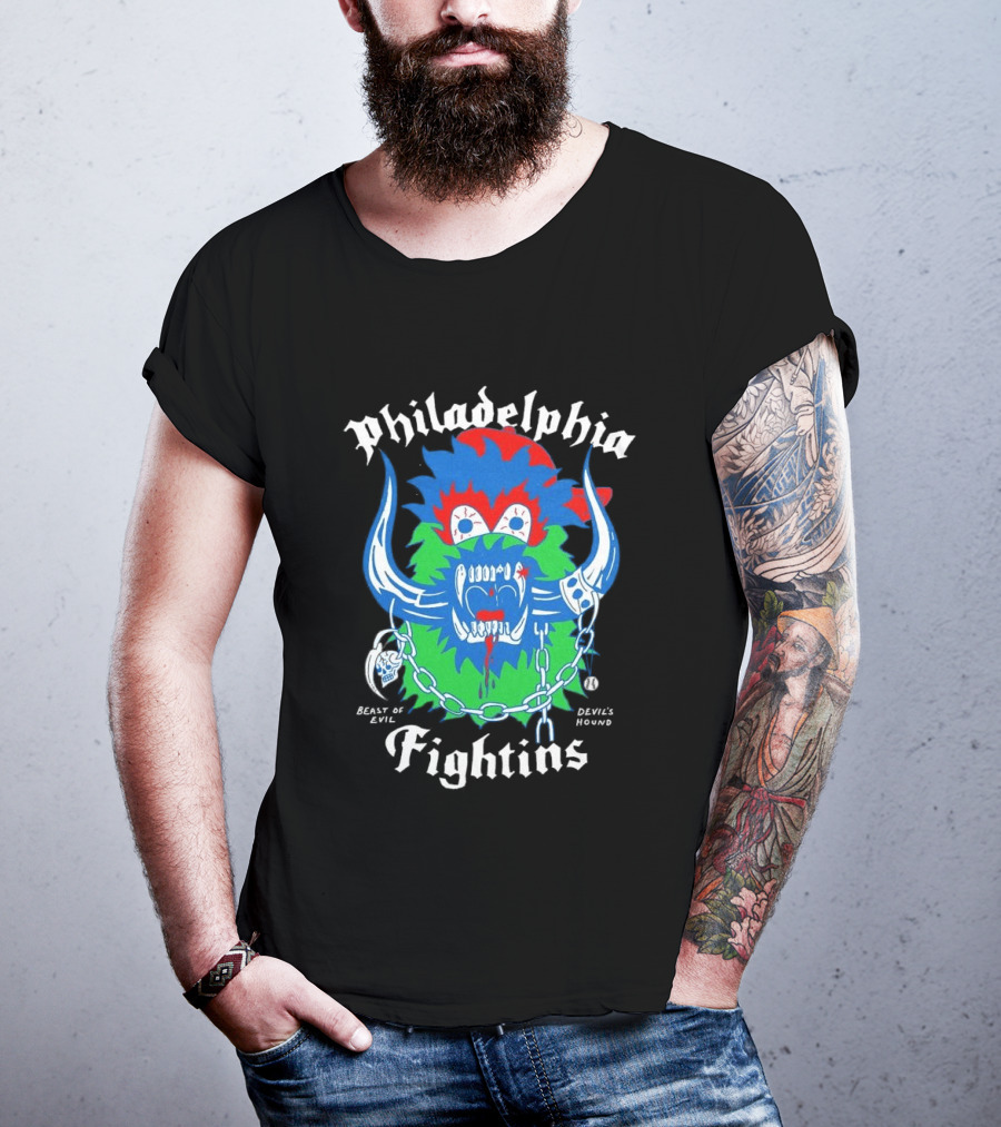 Philadelphia Fightins Monster Philly Sports Chains T-Shirt