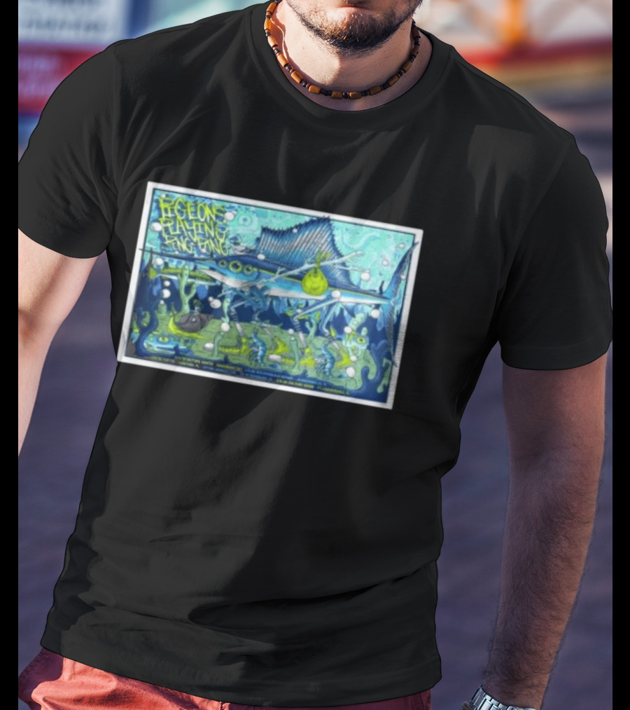 Pigeons Playing Ping Pong Mar 5 2026 Jacksonville Fl Sailfish Bubbles Sea Creatures T-Shirt