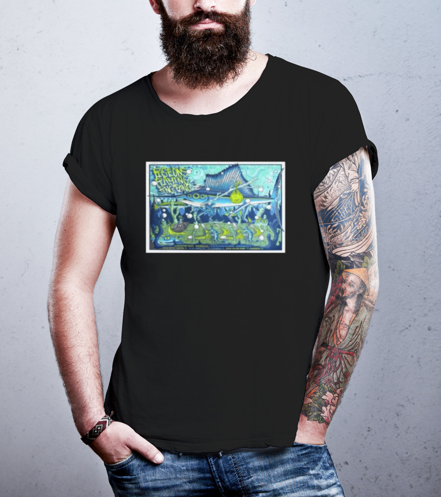 Pigeons Playing Ping Pong Mar 5 2026 Jacksonville Fl Sailfish Bubbles Sea Creatures T-Shirt