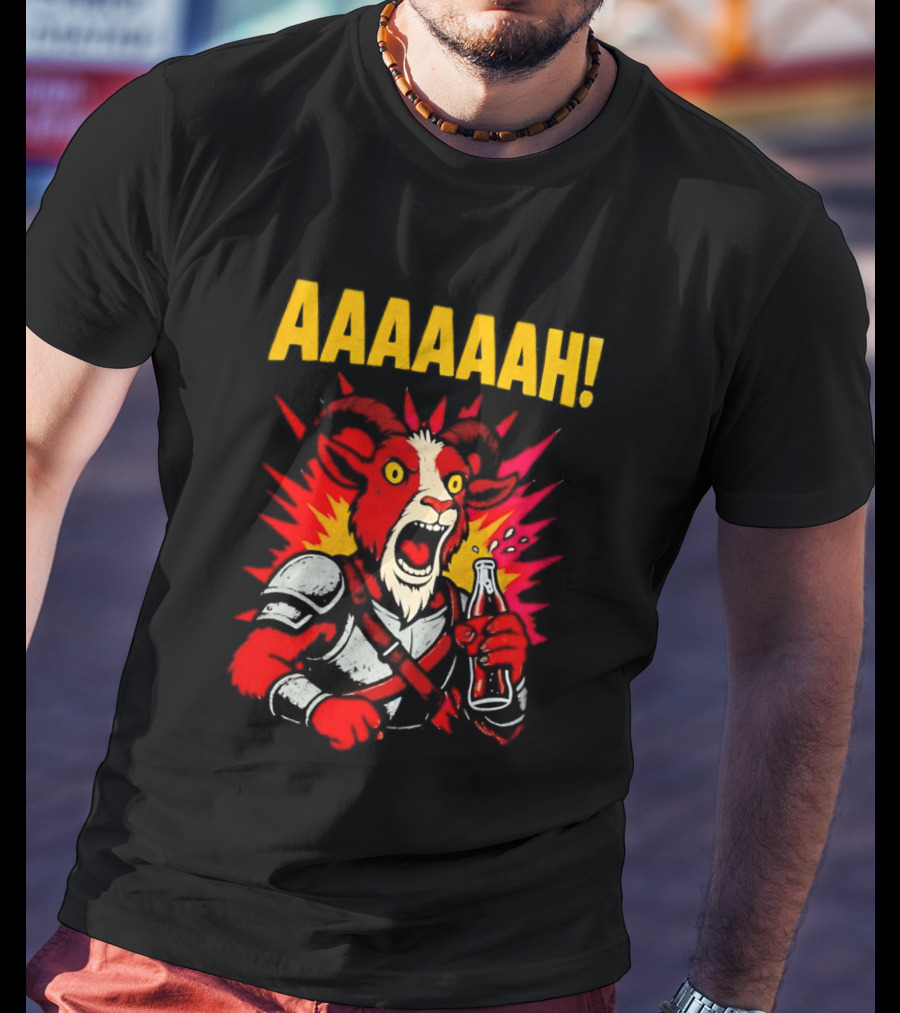 Prepotente Pony Screaming AAAAAAH Colorful Explosion T-Shirt