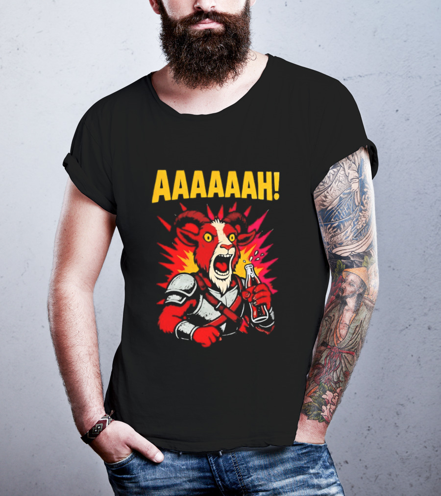 Prepotente Pony Screaming AAAAAAH Colorful Explosion T-Shirt