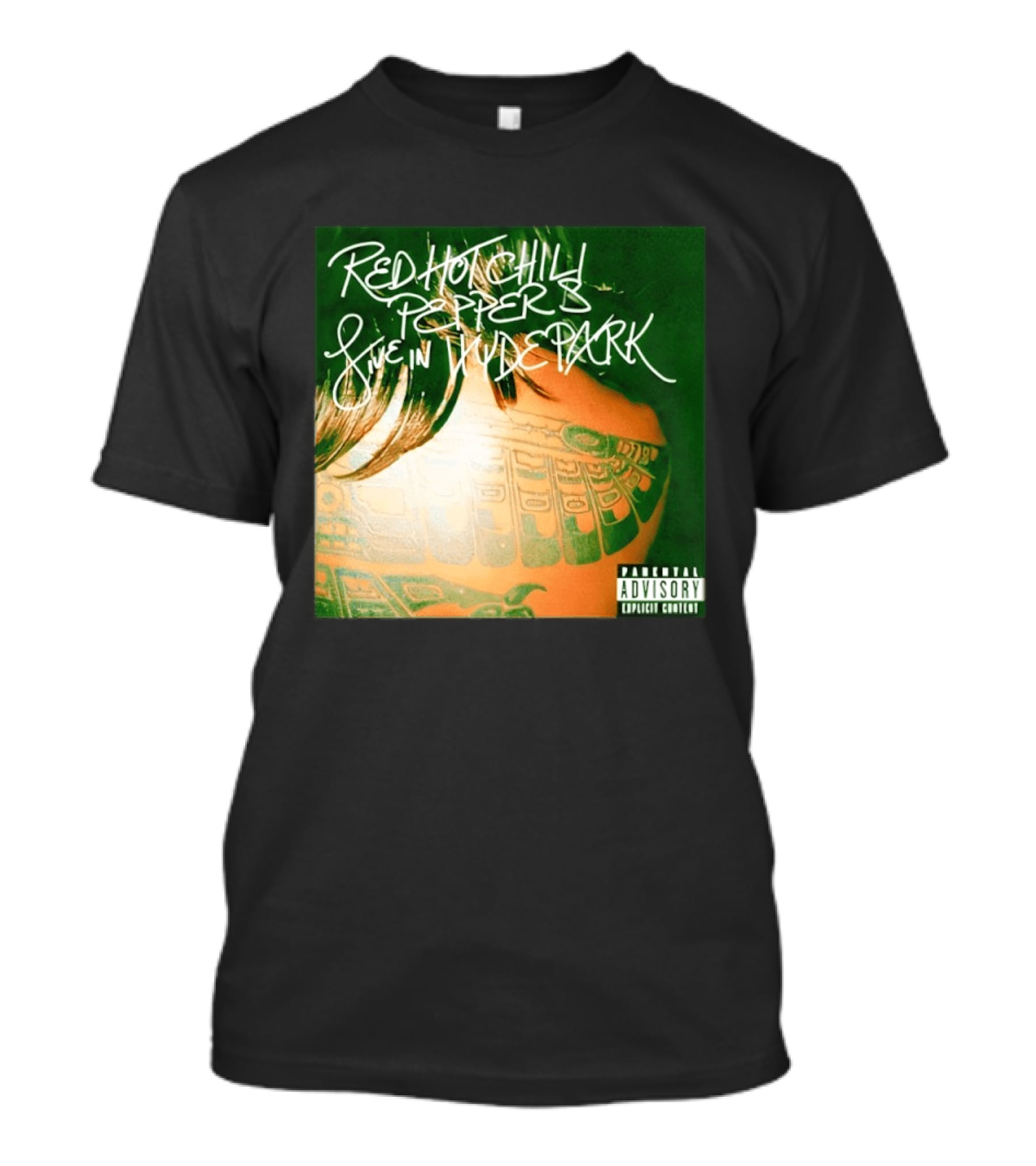 Red Hot Chili Peppers Live In Hyde Park Tattoo Cover Explicit Content T-Shirt