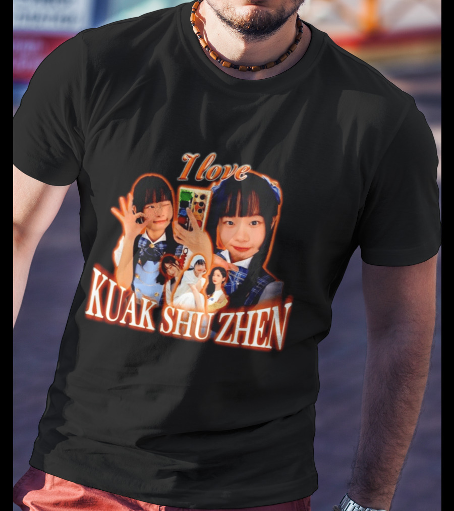 I Love Kuak Shu Zhen Selfie Style School Uniform T-Shirt