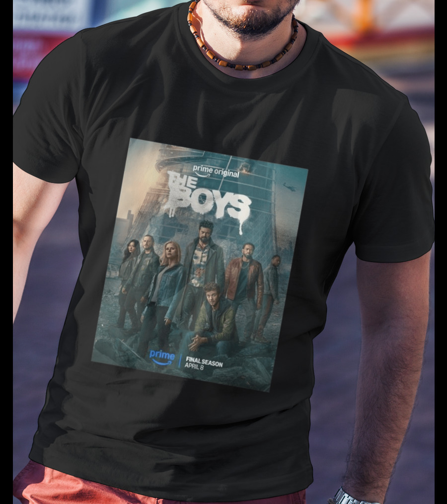 Prime Original The Boys Final Season April 8 Release Promotion T-Shirt