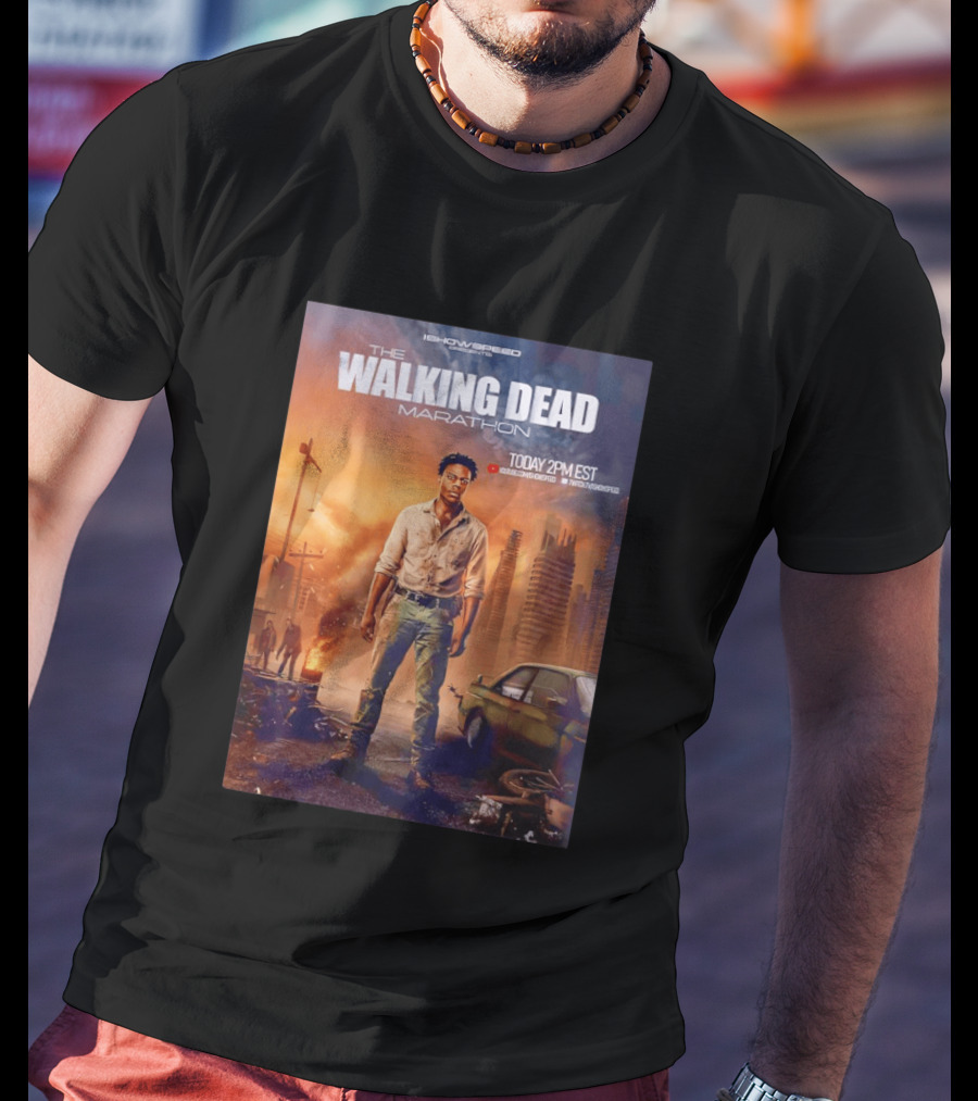 IShowSpeed The Walking Dead Marathon Today 2PM EST YouTube Twitch T-Shirt