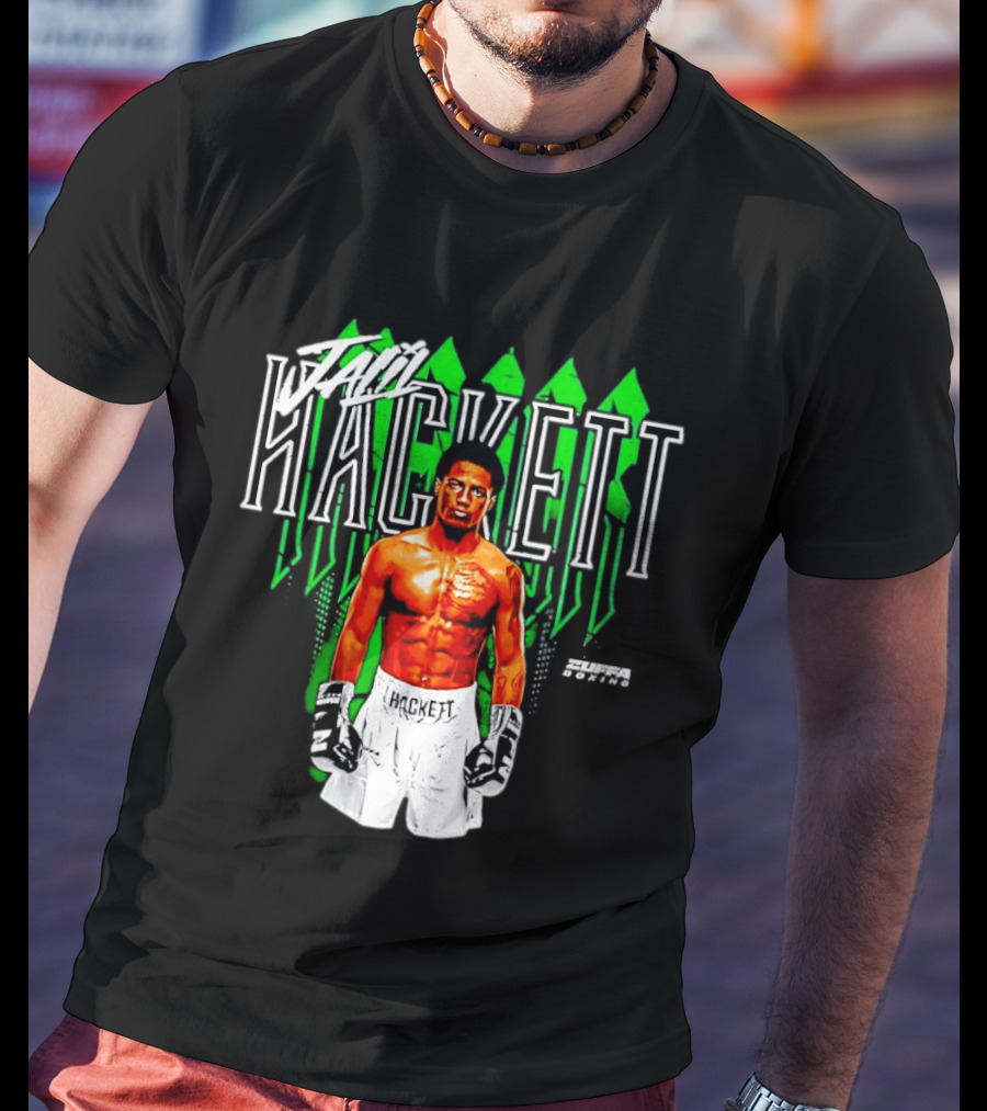 Jalil Hackett Signature Boxing Fighter Name Zuffa Boxing T-Shirt