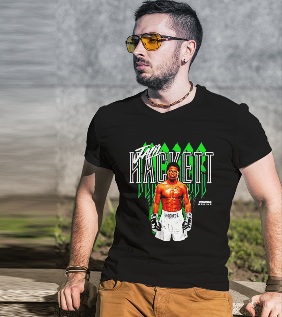 Jalil Hackett Signature Boxing Fighter Name Zuffa Boxing T-Shirt