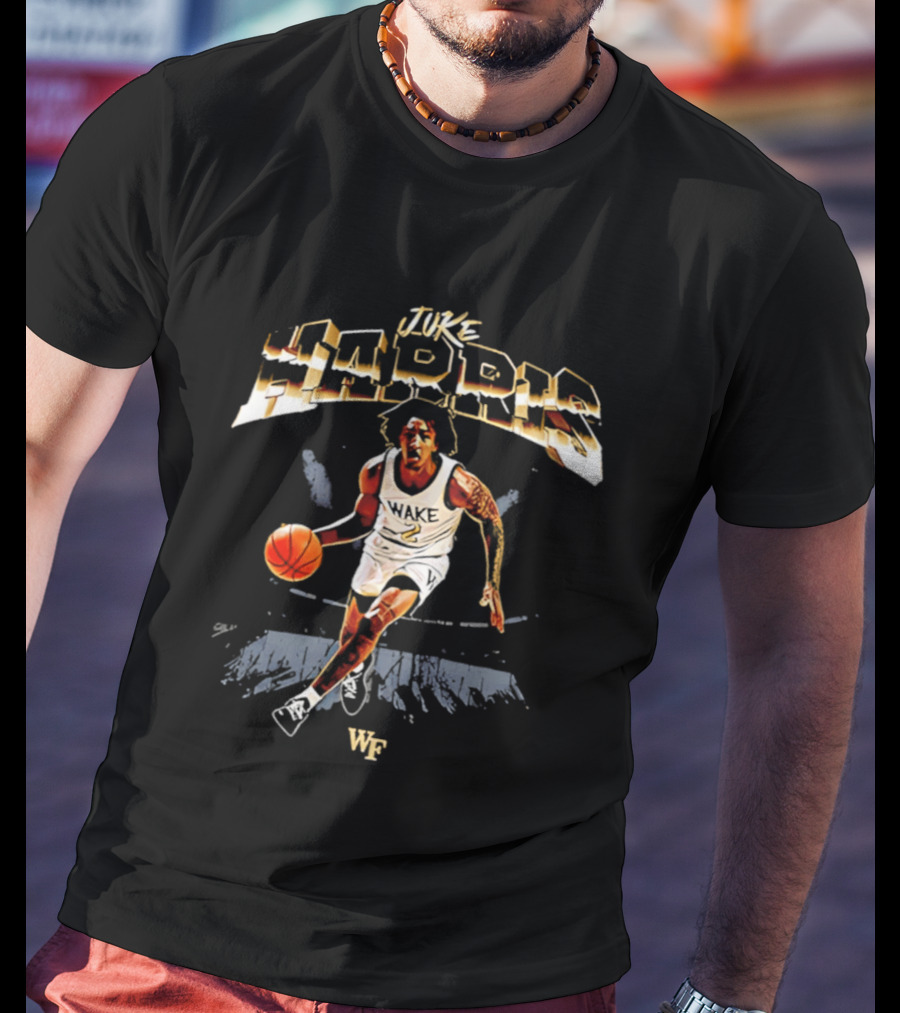 Juke Harris Wake Forest Basketball NCAA Player WF T-Shirt