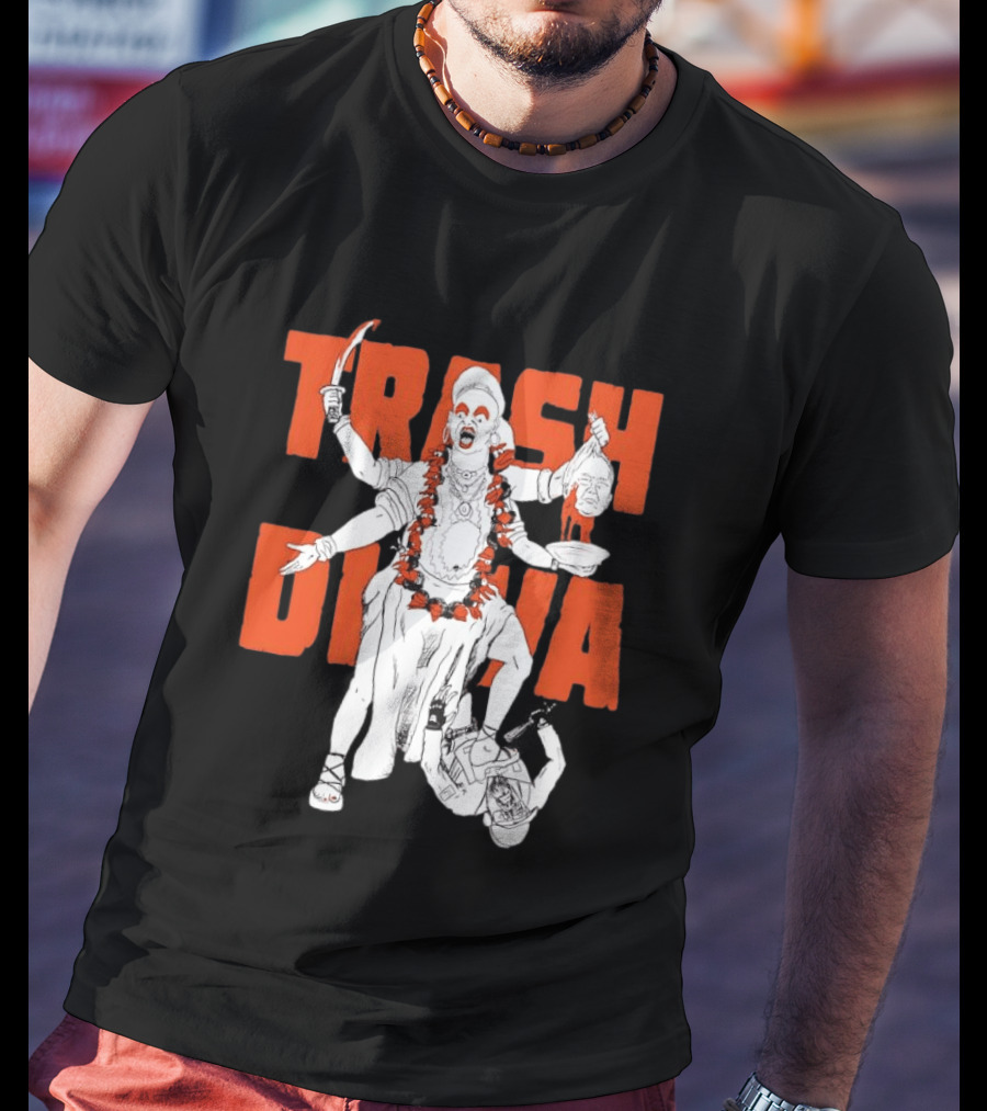 Trash Diva Multi Armed Figure With Head And Sword T-Shirt