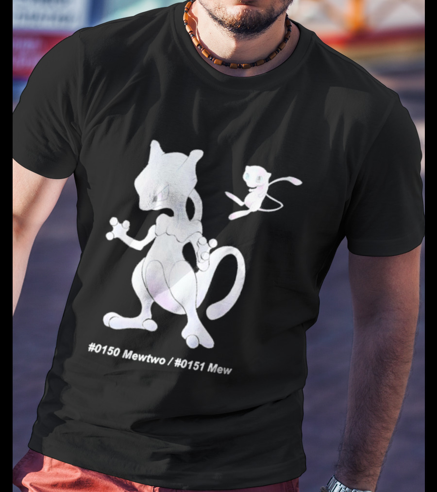 UNIQLO X Pokemon 30th Anniversary Mewtwo Mew #150 #151 T-Shirt