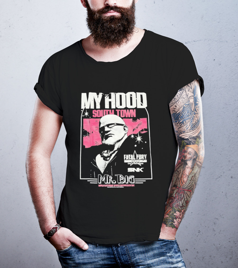 My Hood South Town Mr Big Fatal Fury SNK T-Shirt