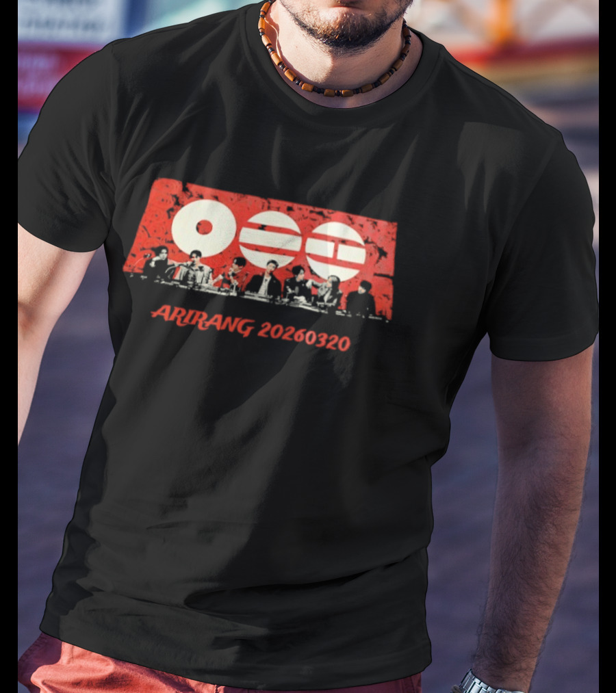 Arirang 20260320 BTS Circle Korean T-Shirt