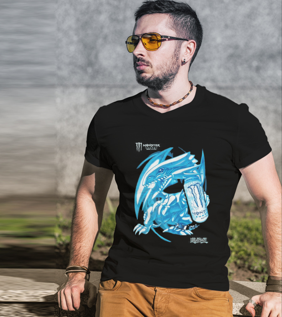Blue Eyes White Dragon Monster Energy Zero Ultra Collaboration T-Shirt