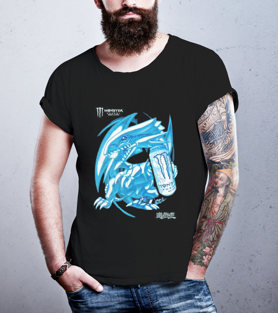 Blue Eyes White Dragon Monster Energy Zero Ultra Collaboration T-Shirt