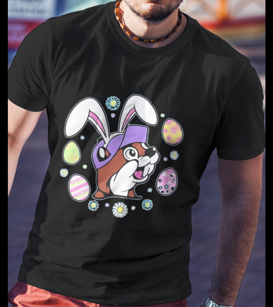 Buc Ee's Easter 2025 Bunny Ears And Eggs T-Shirt