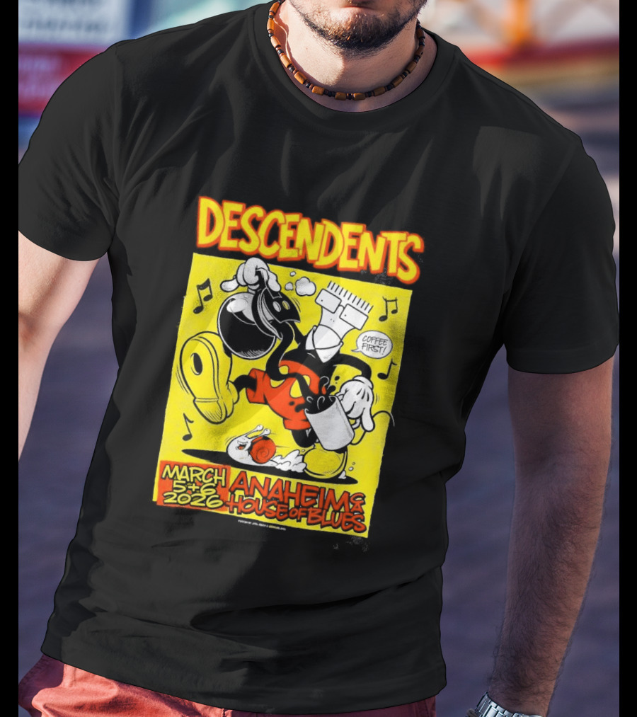 Descendents House Of Blues Anaheim March 5 6 2026 Event T-Shirt
