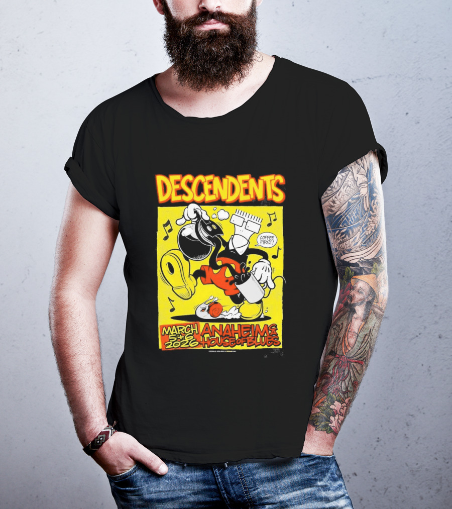 Descendents House Of Blues Anaheim March 5 6 2026 Event T-Shirt