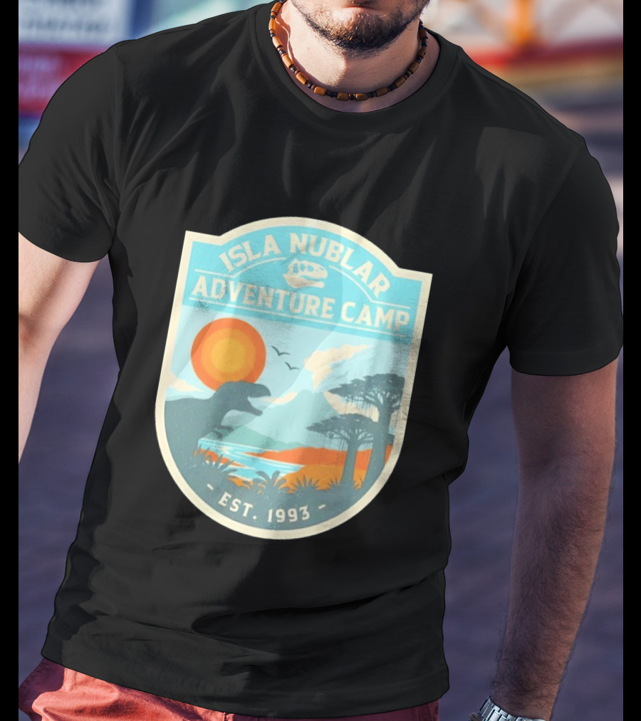 Isla Nublar Adventure Camp Dinosaur Island Est 1993 T-Shirt