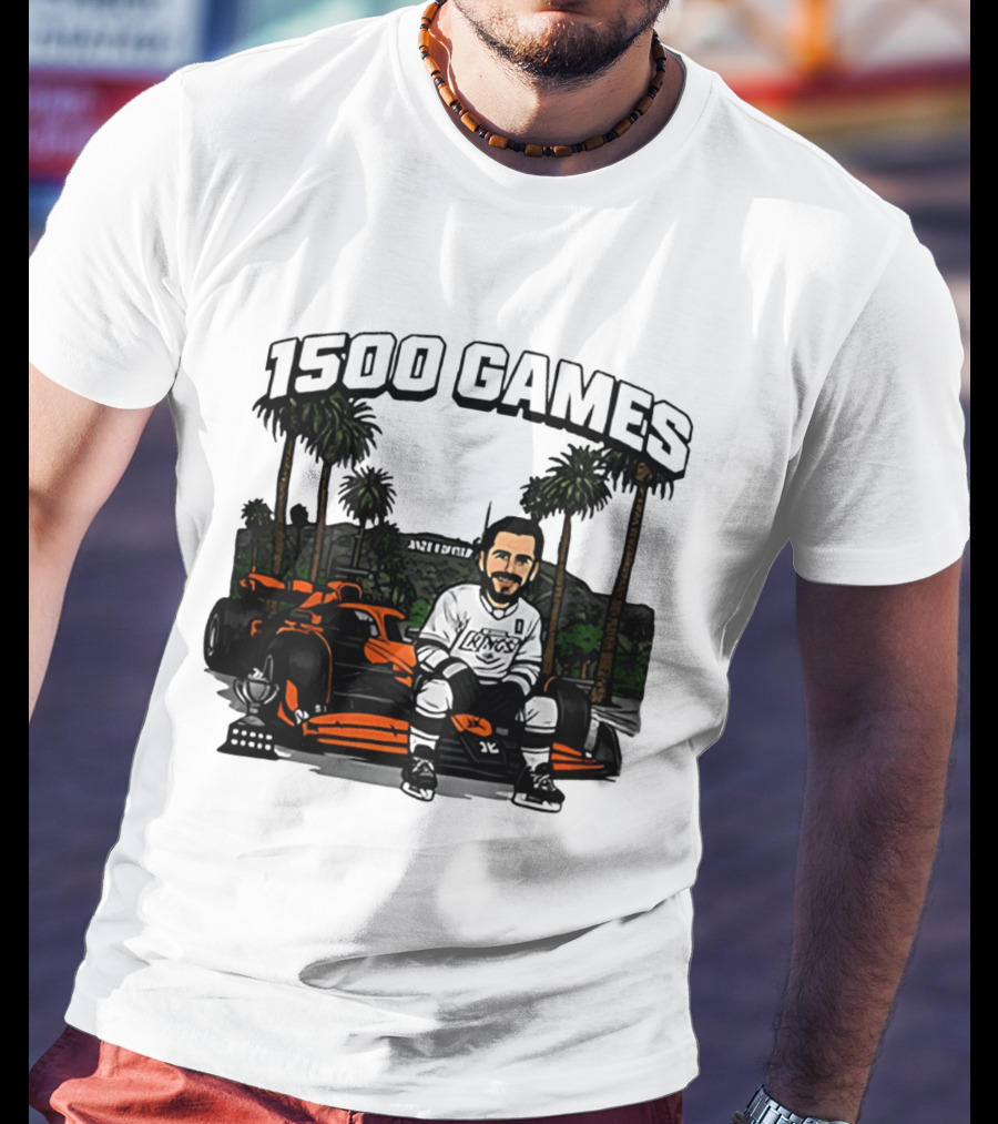 Los Angeles Kings Anze Kopitar 1500 Games Celebration 2026 T-Shirt