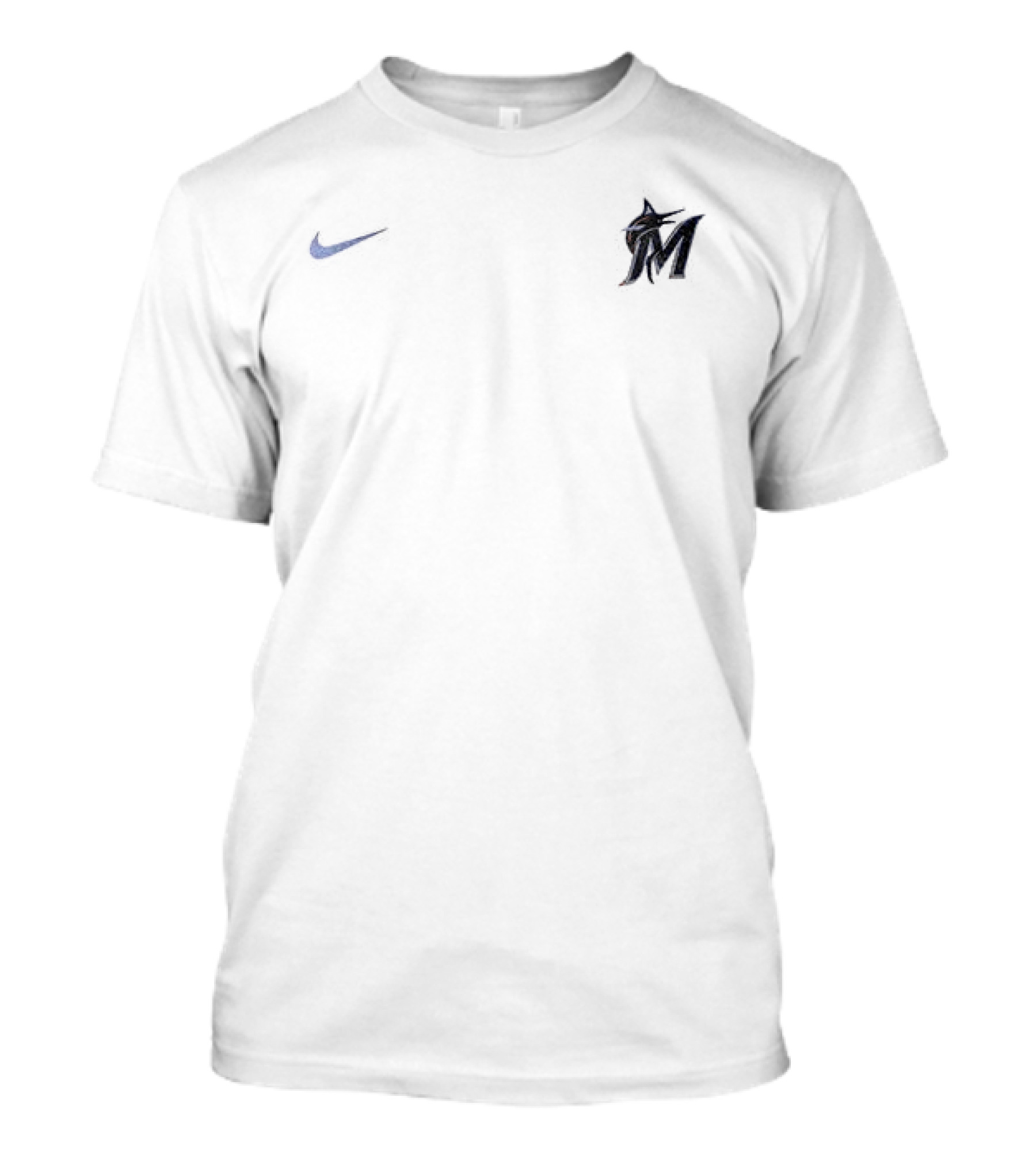 Miami Marlins M Logo Iconography T-Shirt