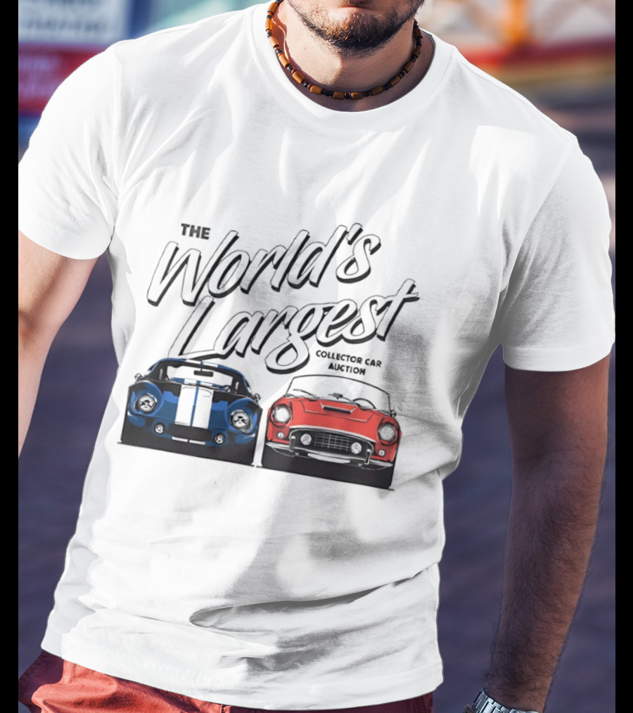The World's Largest Collector Car Auction Blue And Red Cars T-Shirt
