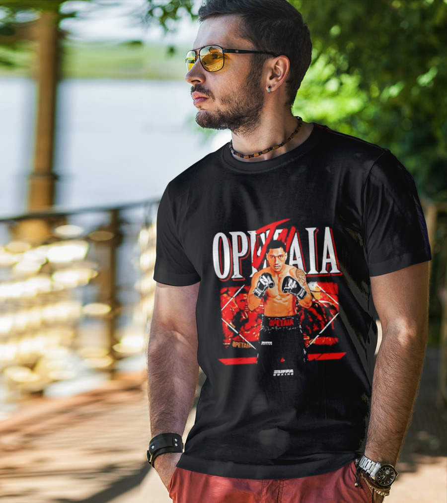 Jai Opetaia Boxing Zuffa Fighter Dynamic Pose T-Shirt