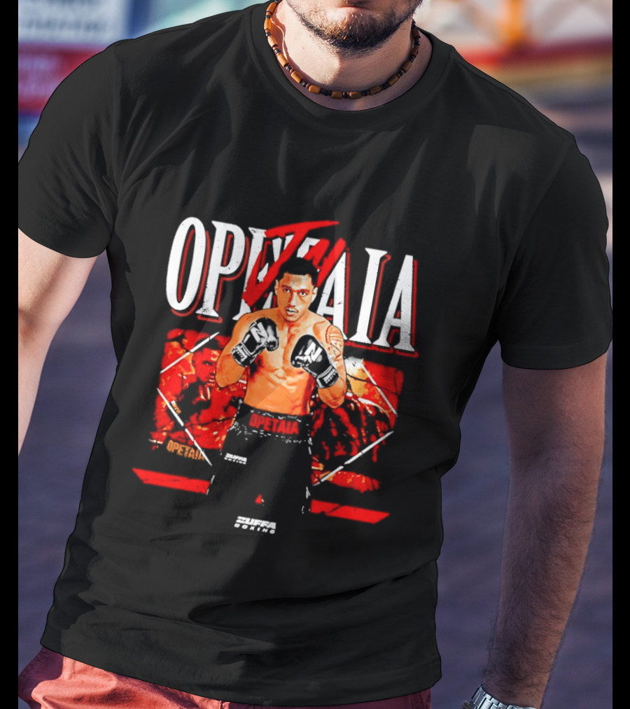 Jai Opetaia Boxing Zuffa Fighter Dynamic Pose T-Shirt
